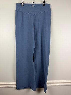 Abercrombie & Fitch YPB blue crossover wide leg yoga pants size XXL short curve